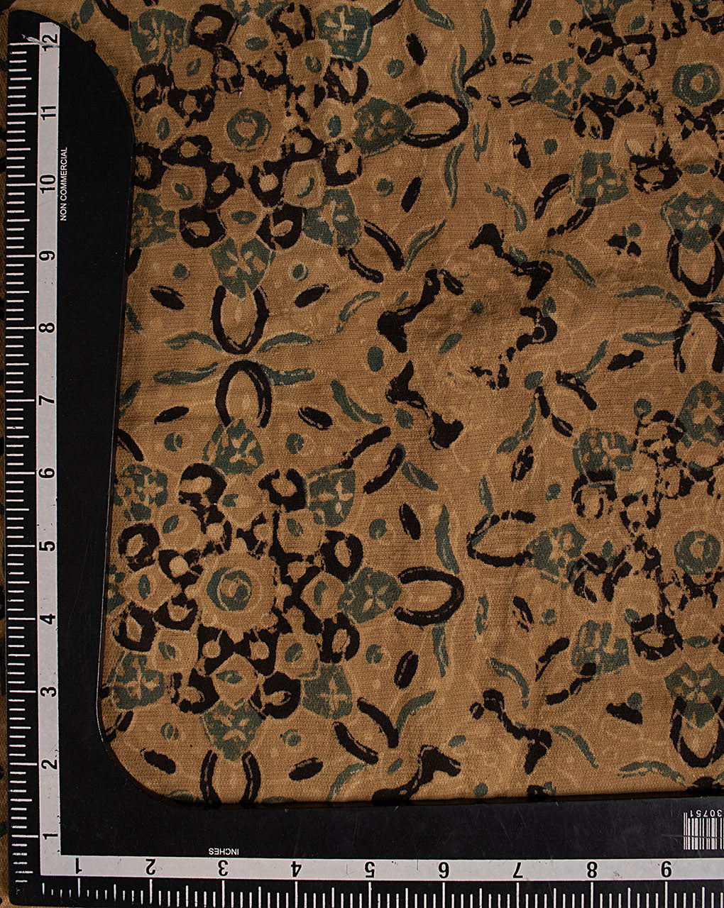 Natural Dye Ajrak Hand Block Cotton Fabric