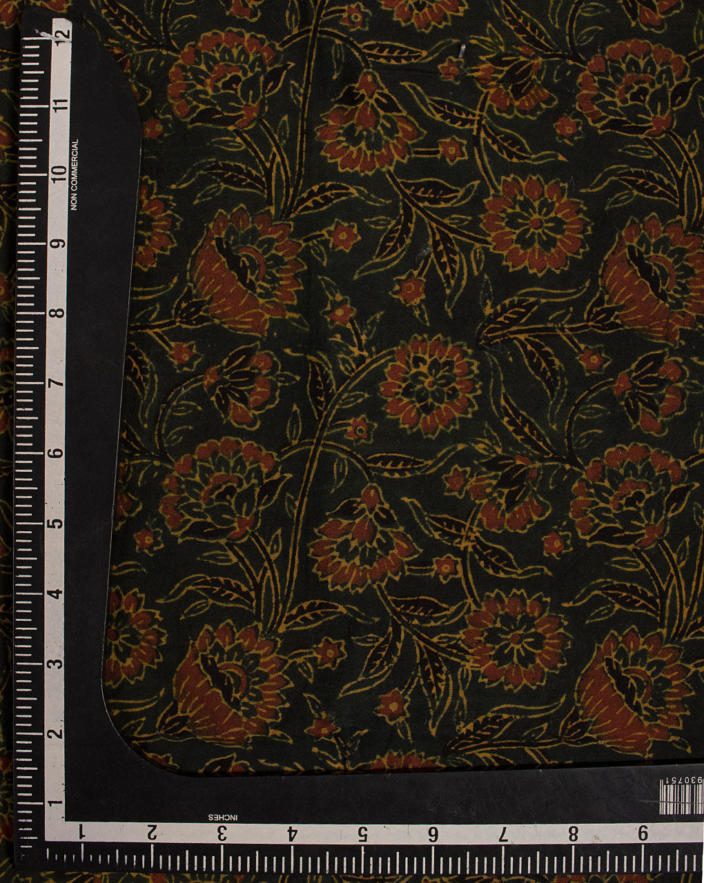 Natural Dye Ajrak Hand Block Cotton Fabric