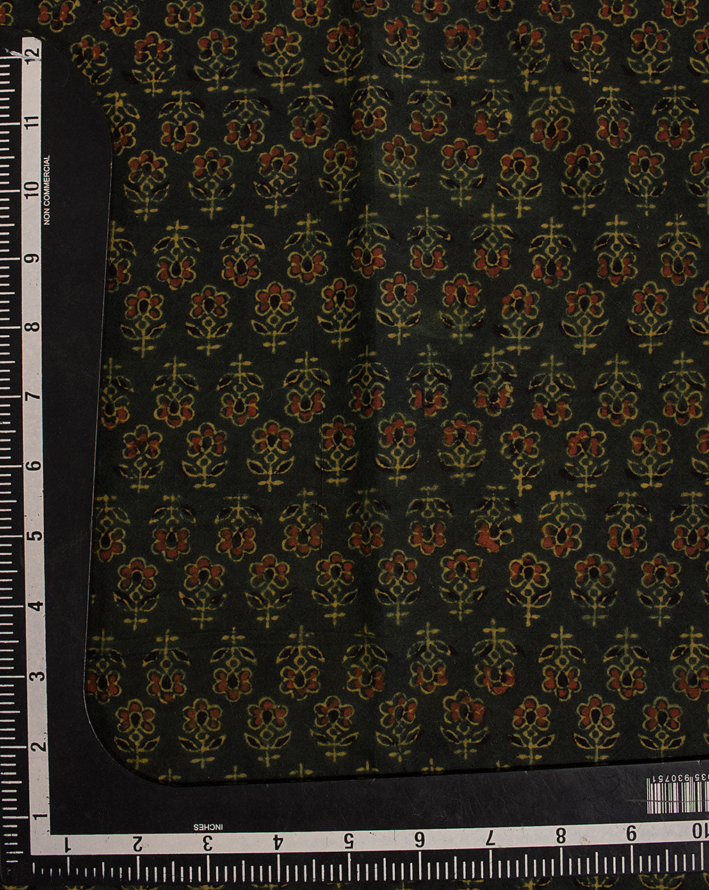 Natural Dye Ajrak Hand Block Cotton Fabric