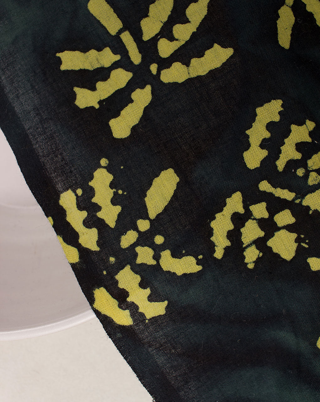 Wax Batik Hand Block Loom Textured Cotton Fabric