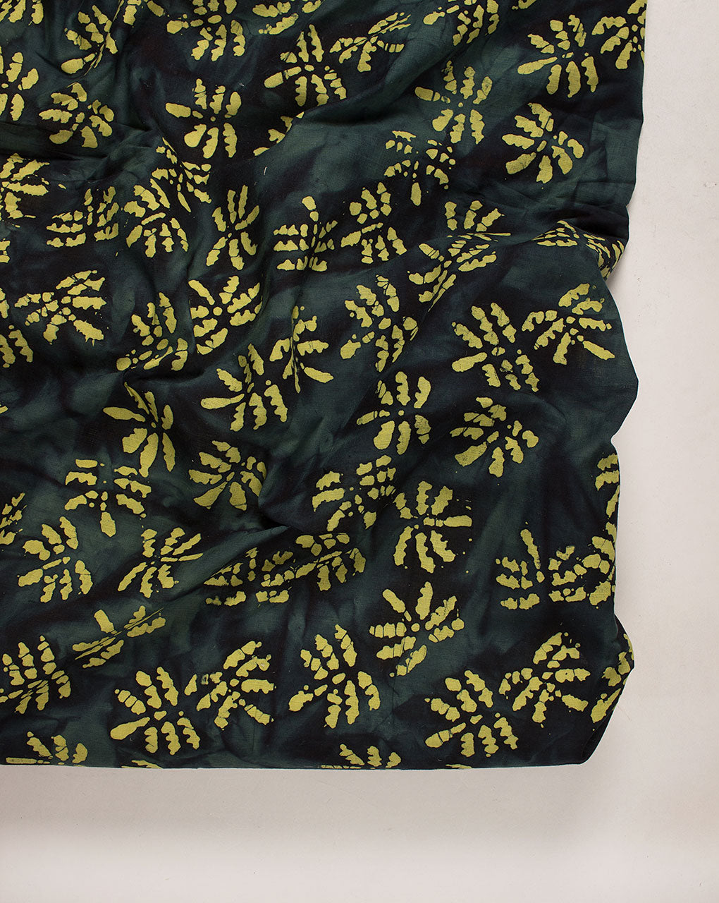 Wax Batik Hand Block Loom Textured Cotton Fabric