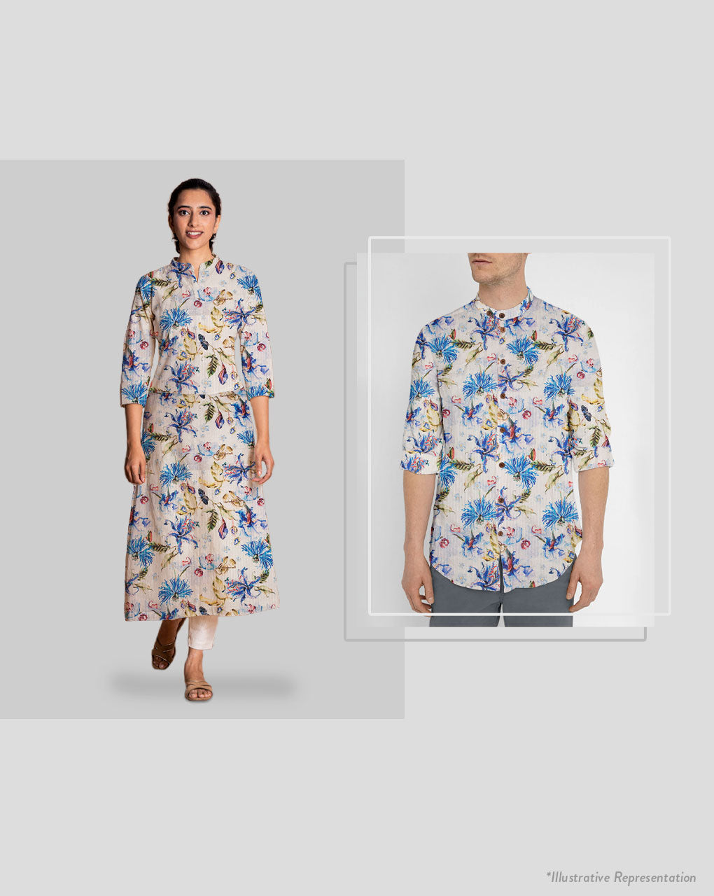 Exclusive Digital Print Dobby Cotton Fabric
