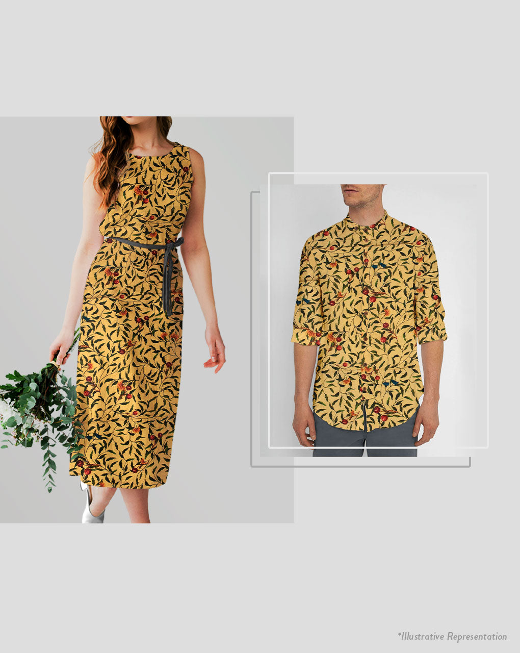 ( Pre Cut 80 CM ) Digital Print Cotton Poplin Fabric