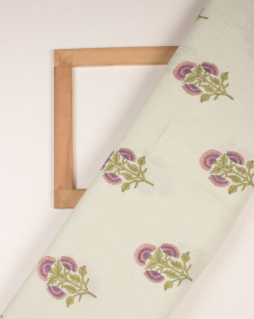 Hand Block Crepe Cotton Fabric ( Width 40 Inch ) - Fabriclore.com