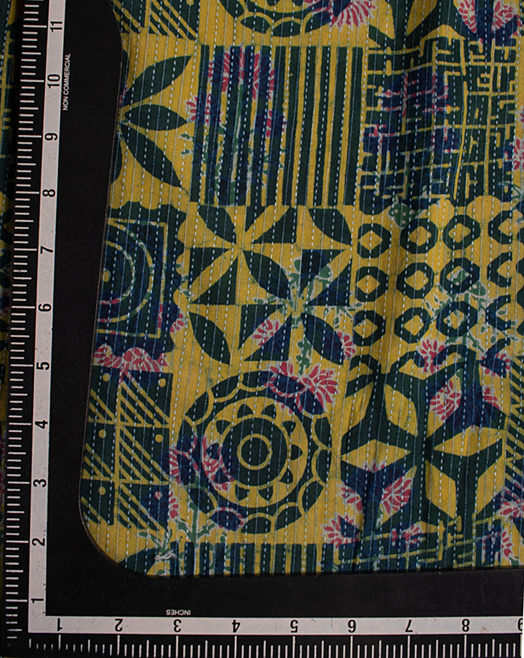 ( Pre Cut 70 CM ) Hand Block Kantha Cotton Fabric