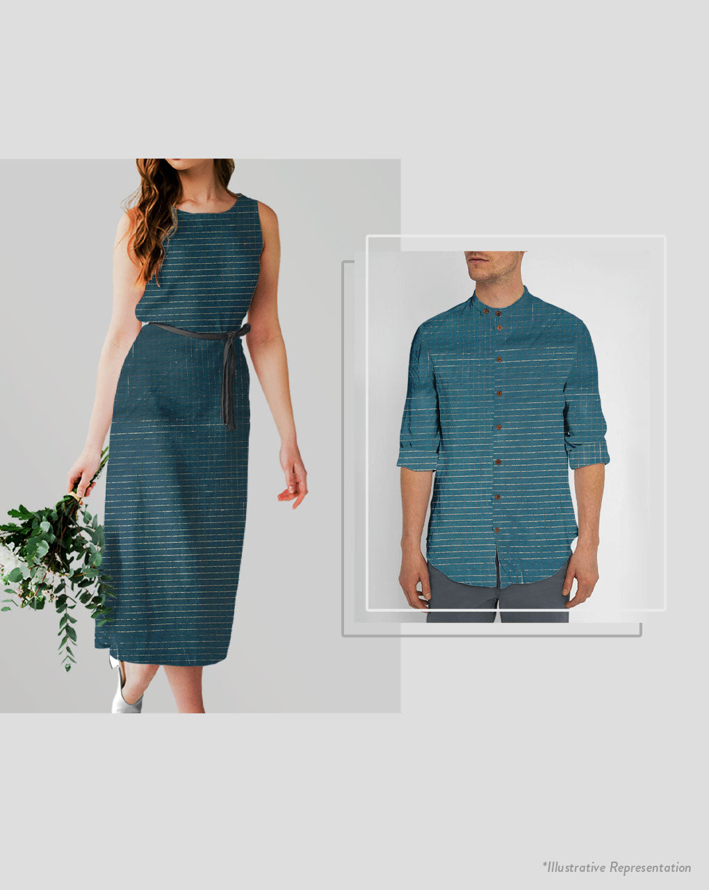 Lurex Loom Textured Cotton Fabric