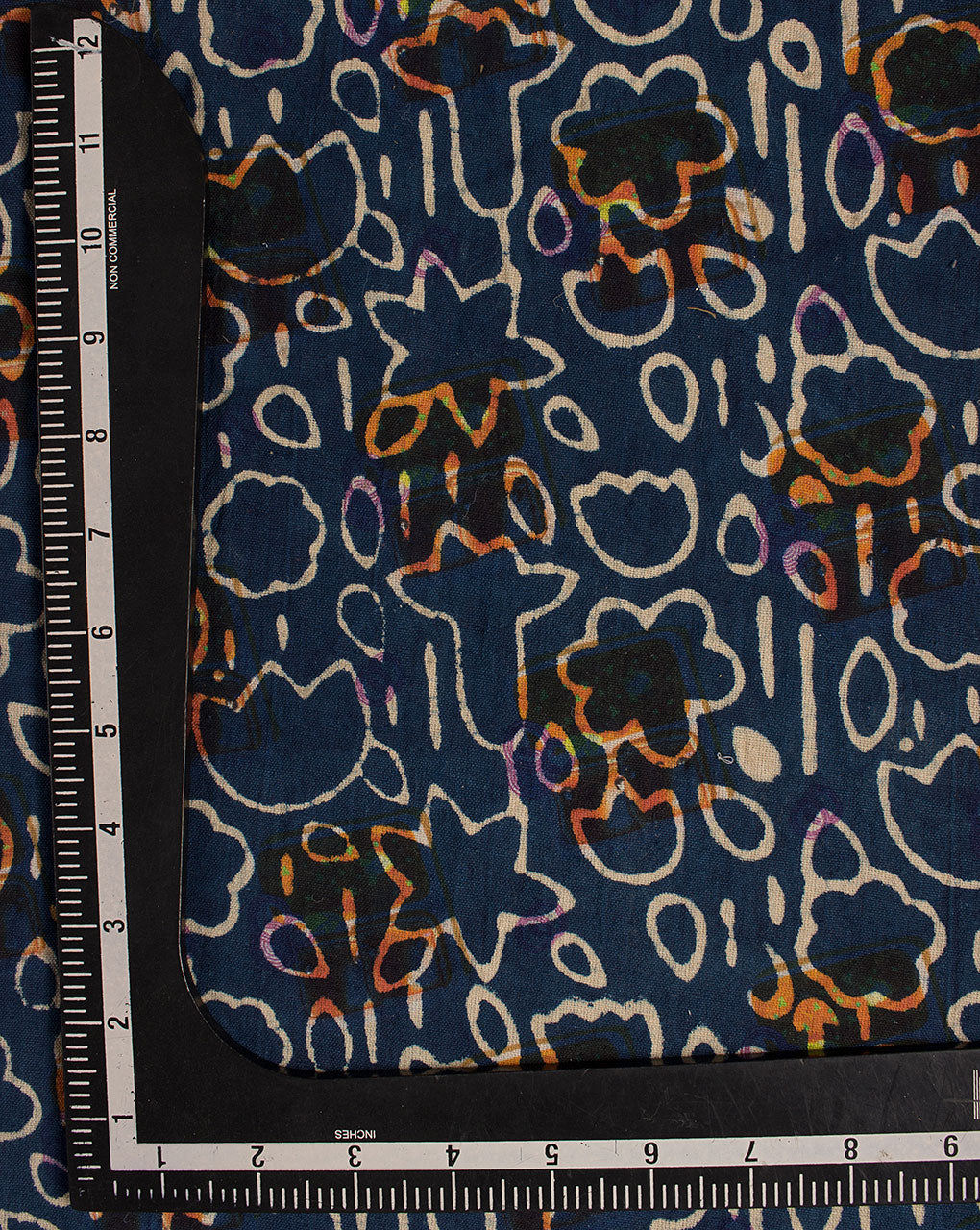 Indigo Hand Block Flex Cotton Fabric