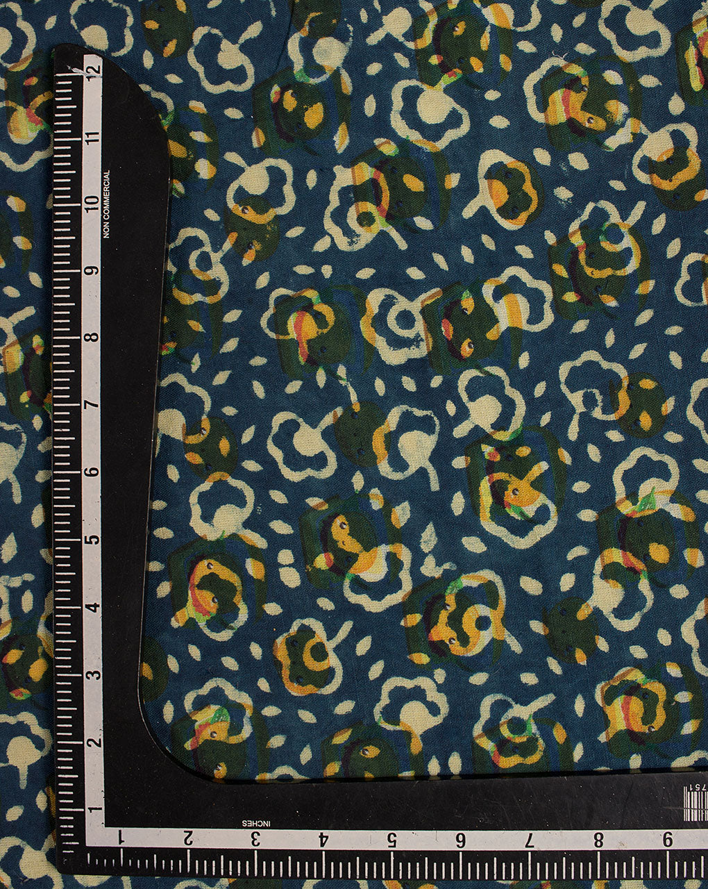 Indigo Hand Block Flex Cotton Fabric