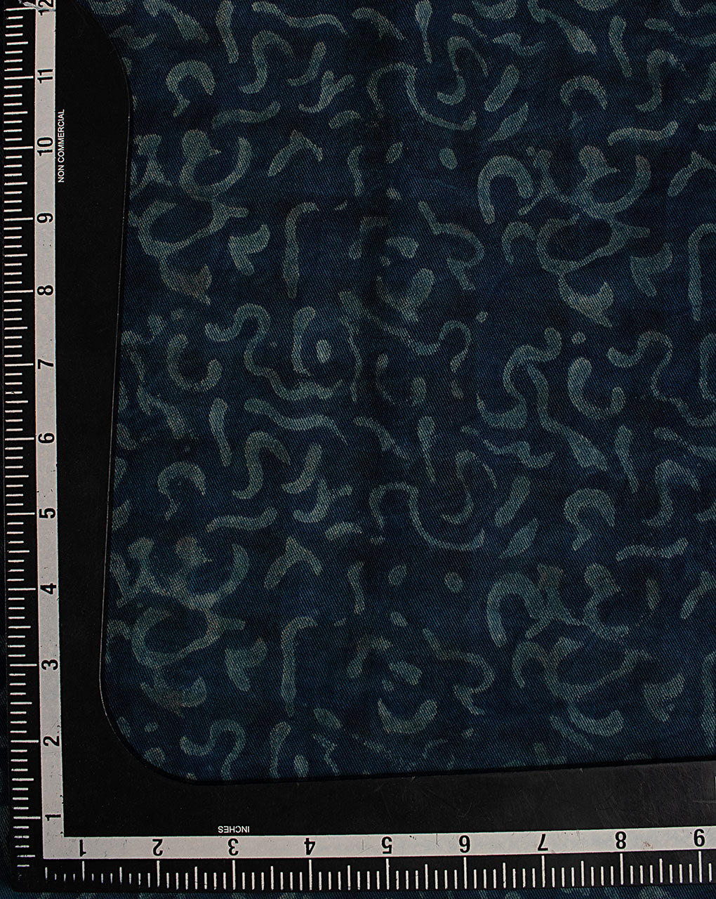 ( Pre Cut 50 CM ) Indigo Hand Block Twill Cotton Fabric ( Width 60 Inch )