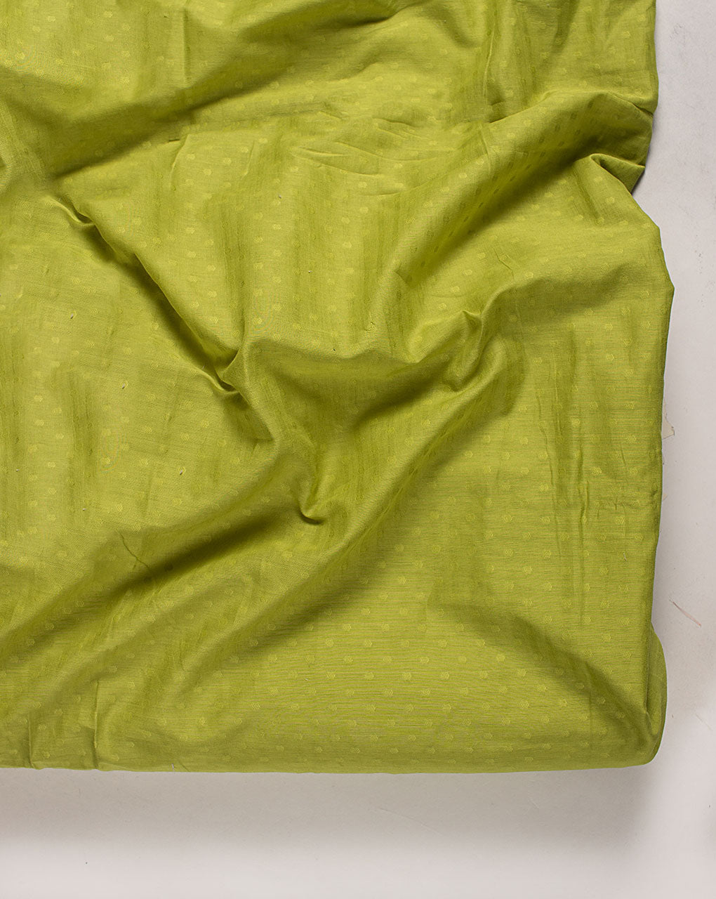 Green Jacquard Cotton Fabric