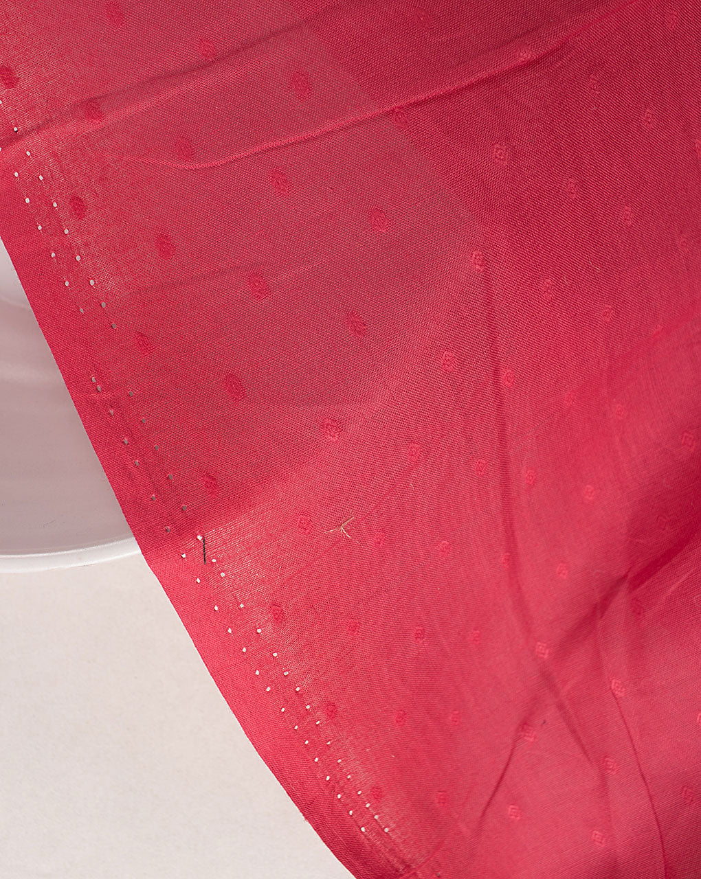 Red Jacquard Cotton Fabric