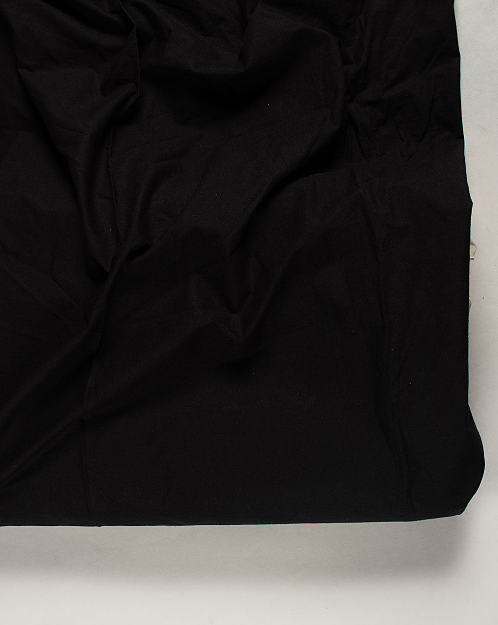 ( Pre Cut 90 CM ) Black Plain Poplin Cotton Fabric ( Widht 60 Inch )