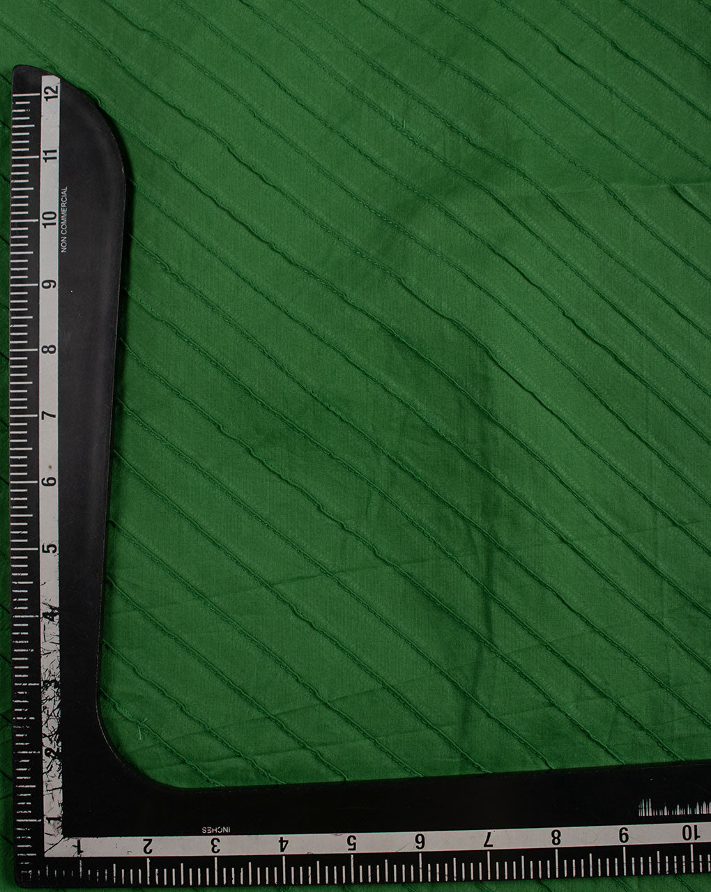 Green Pin-Tucks Cotton Fabric ( Width 40 Inch ) - Fabriclore.com