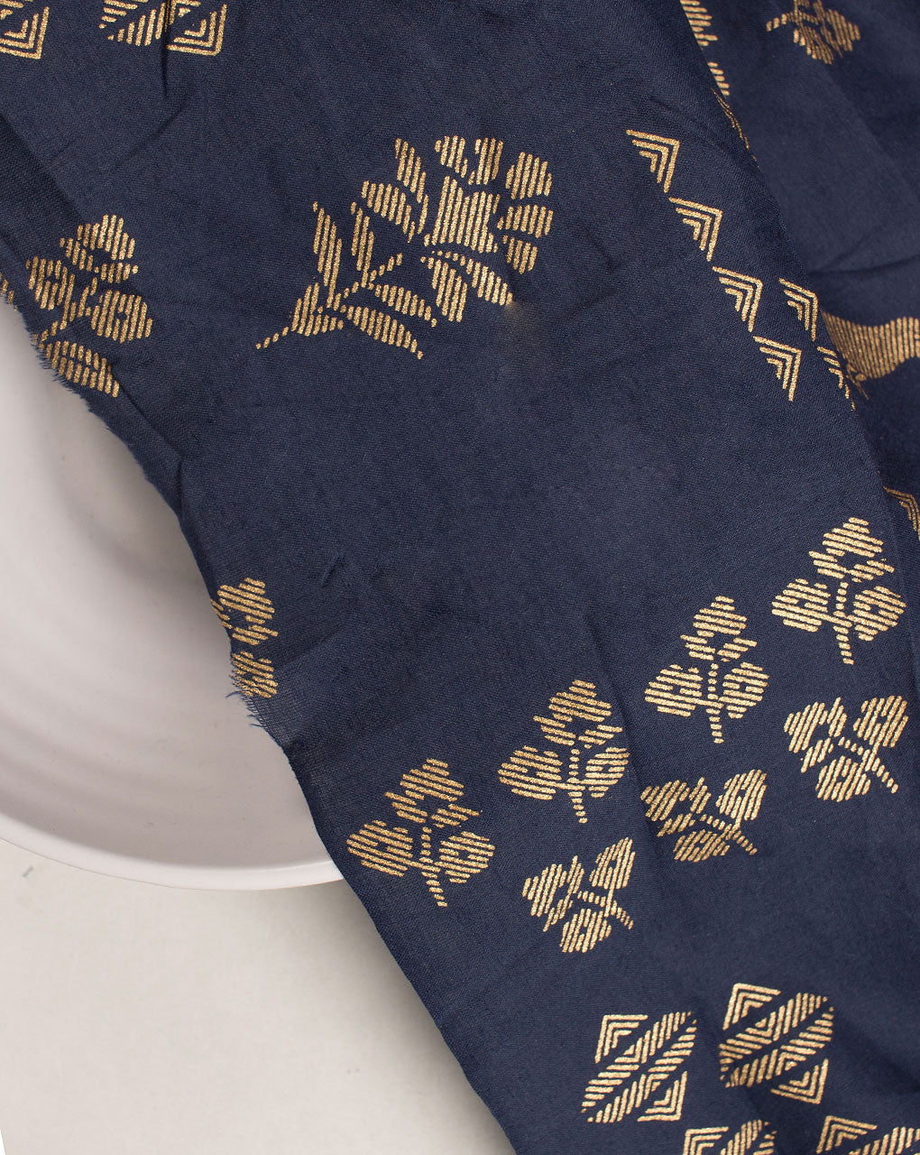 Foil Screen Print Cotton Fabric
