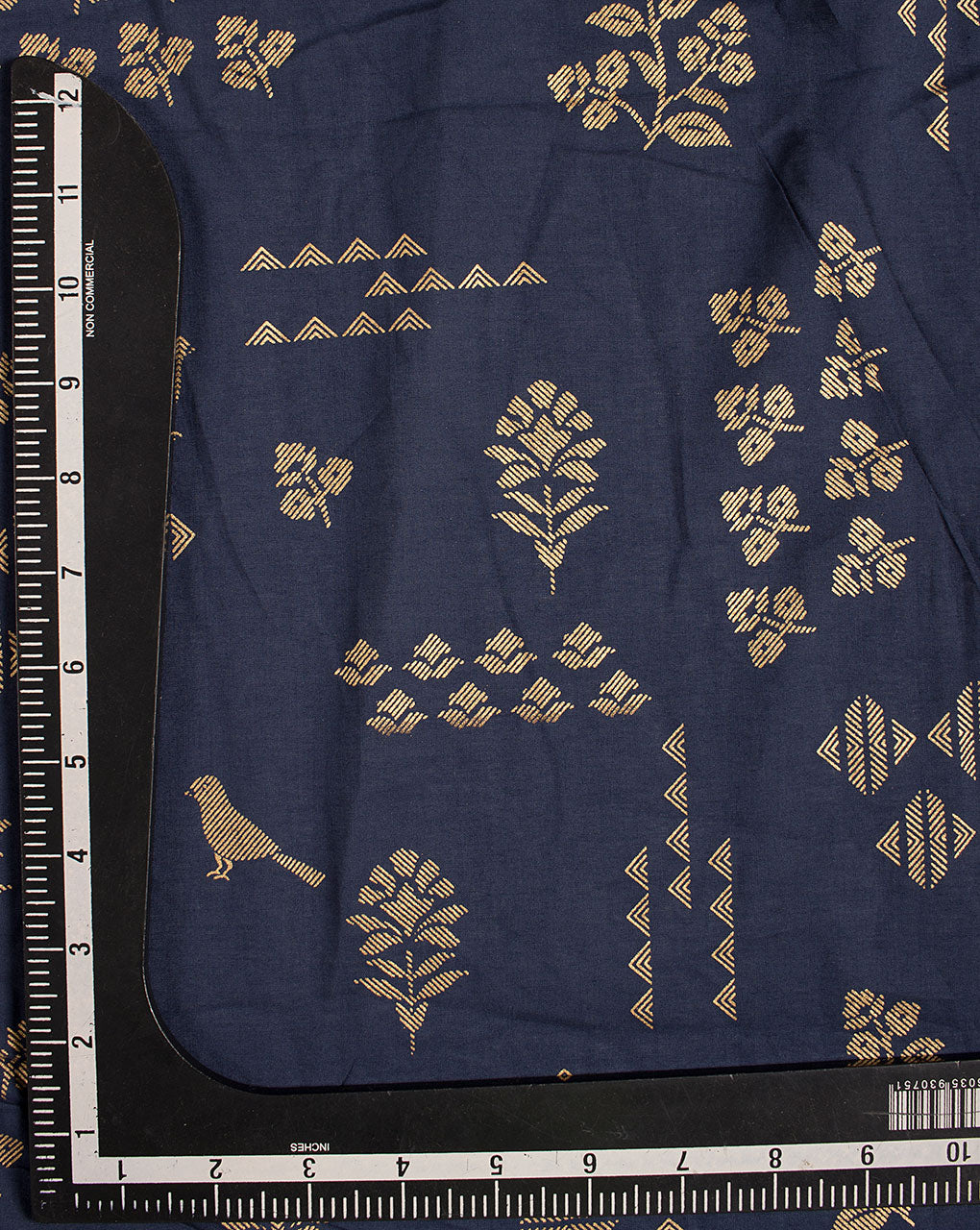 Foil Screen Print Cotton Fabric