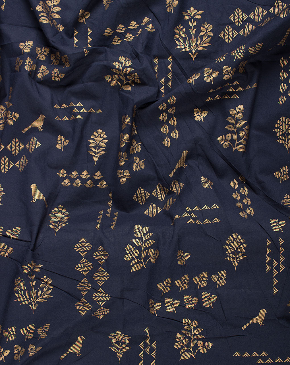 Foil Screen Print Cotton Fabric