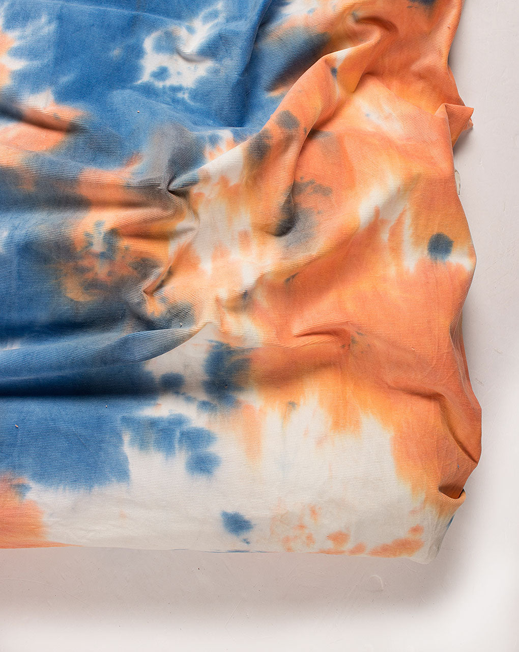 ( Pre Cut 1 MTR ) Exclusive Hand Tie & Dye Corduroy Fabric ( 21 Wales