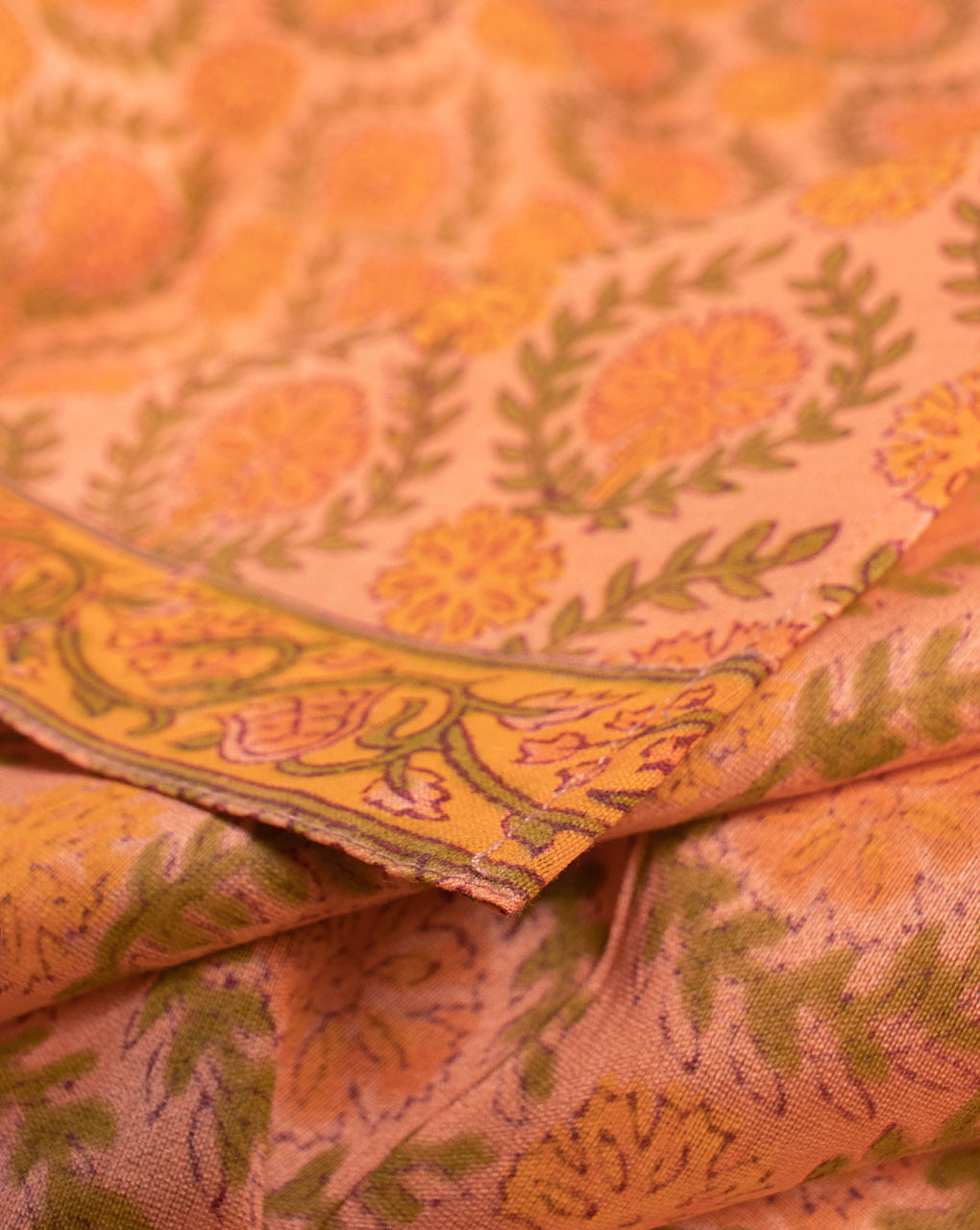 Hand Block Chanderi Dupatta