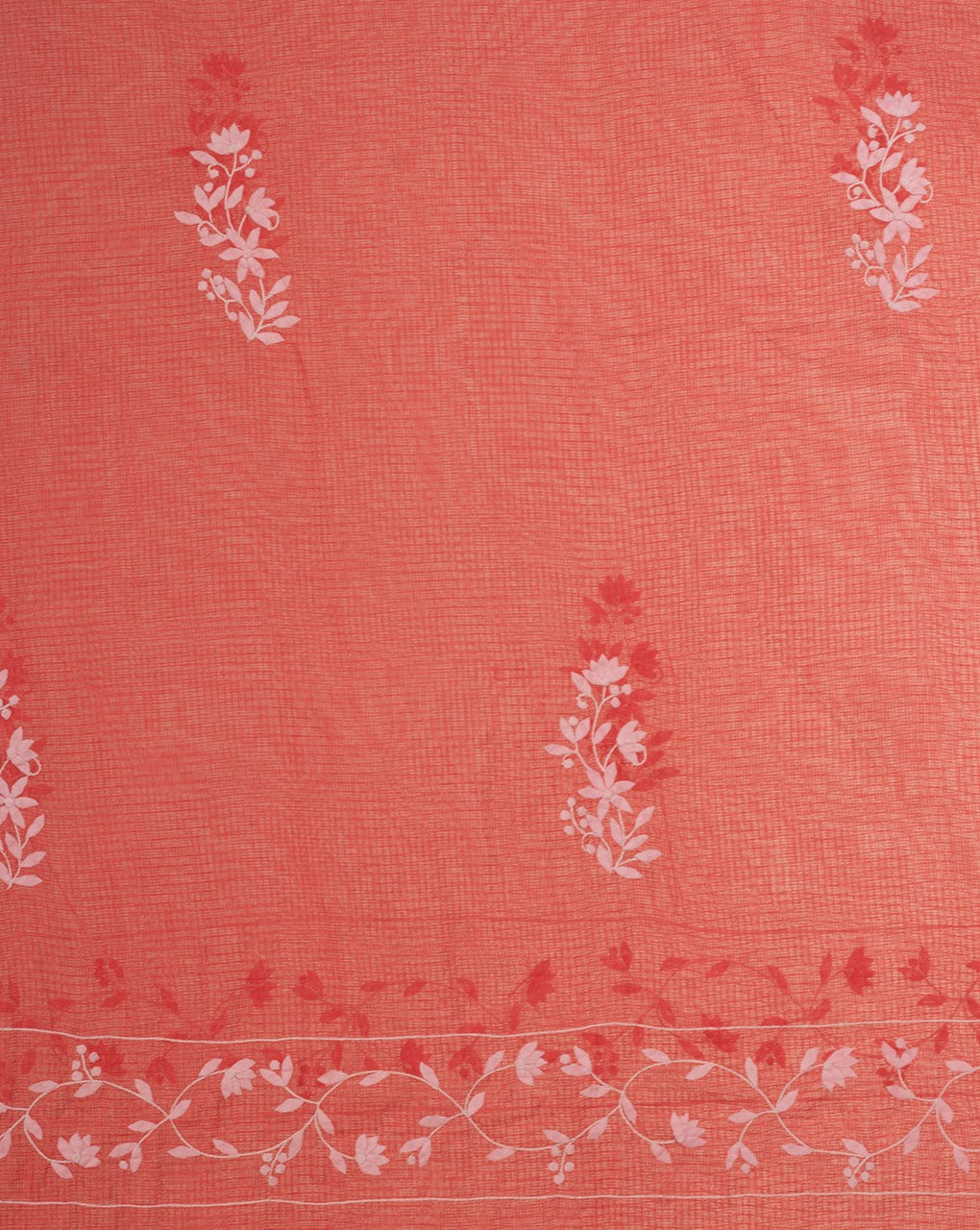 Hand Applique Kota Doria Dupatta - Fabriclore.com