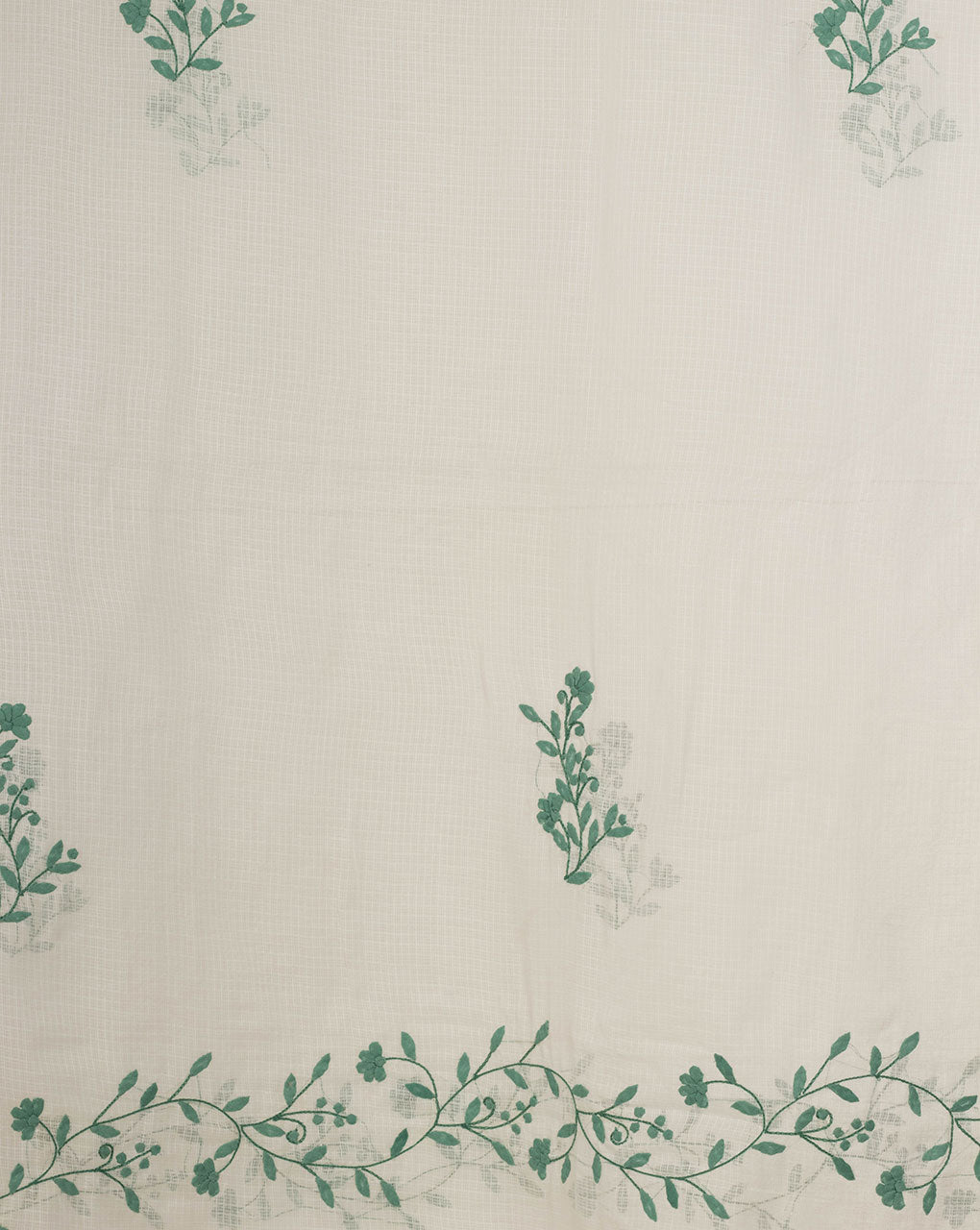 Hand Applique Kota Doria Dupatta - Fabriclore.com