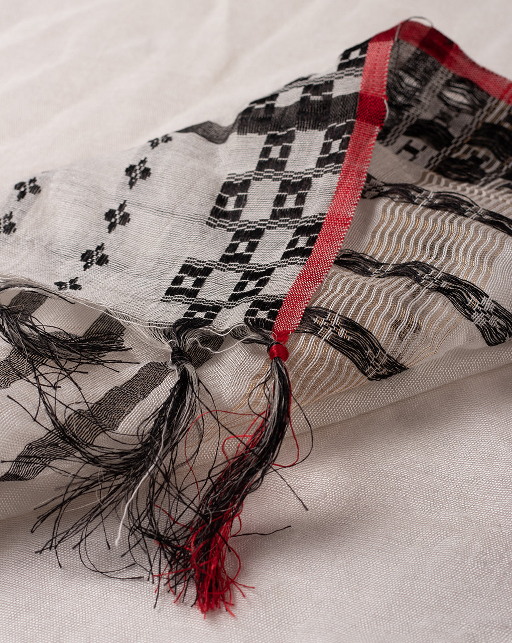 Stripes Bhagalpuri Viscose Dupatta - Fabriclore.com
