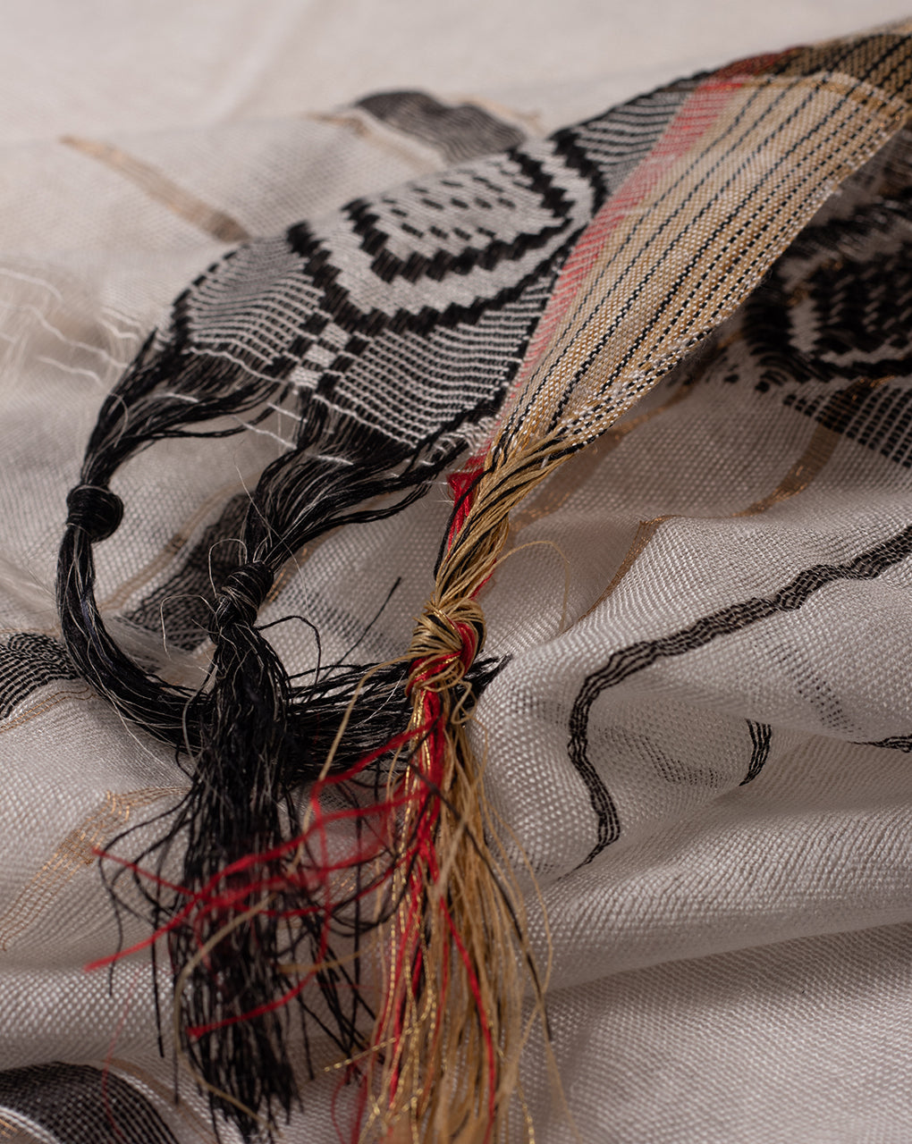 Stripes Bhagalpuri Viscose Dupatta - Fabriclore.com