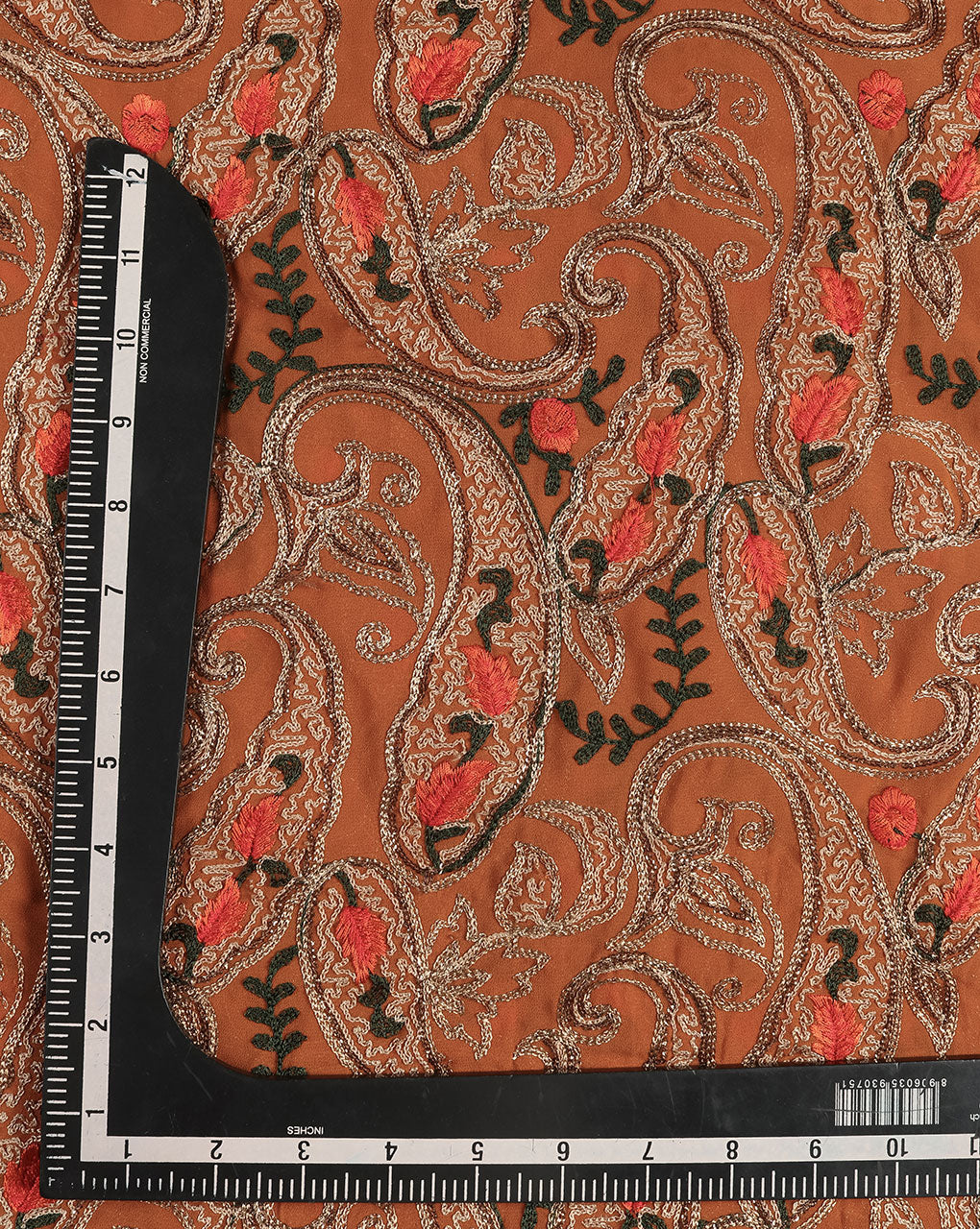 Embroidered Zari Work Viscose Georgette Fabric - Fabriclore.com