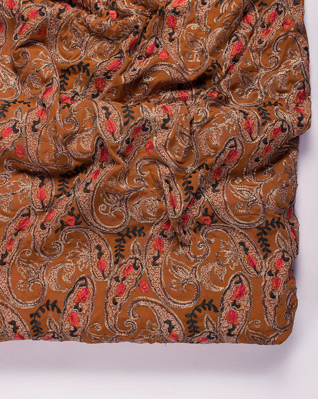 Embroidered Zari Work Viscose Georgette Fabric