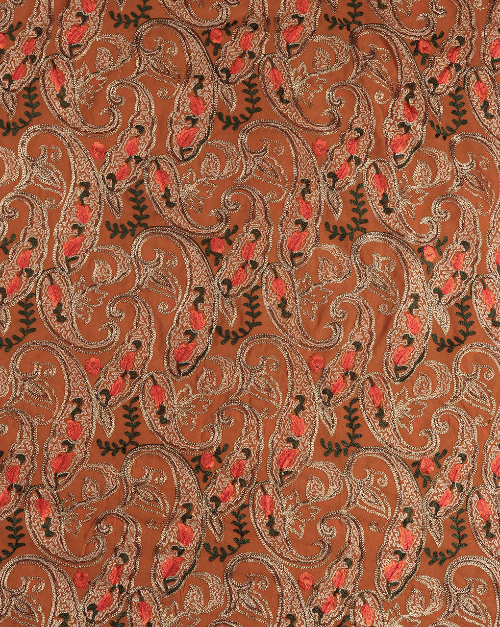 Embroidered Zari Work Viscose Georgette Fabric - Fabriclore.com