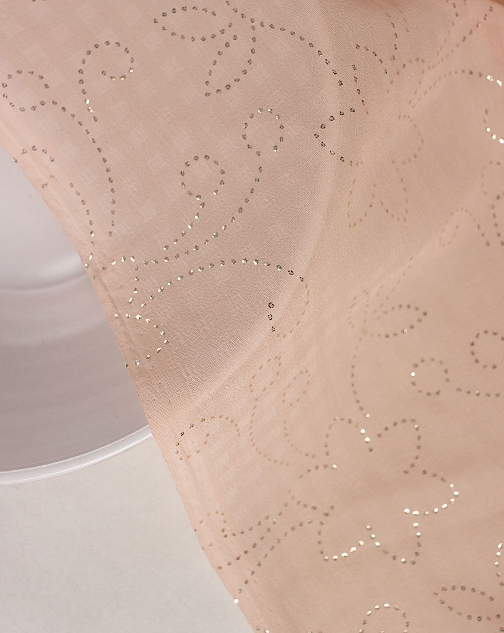 Foil Print Georgette Fabric