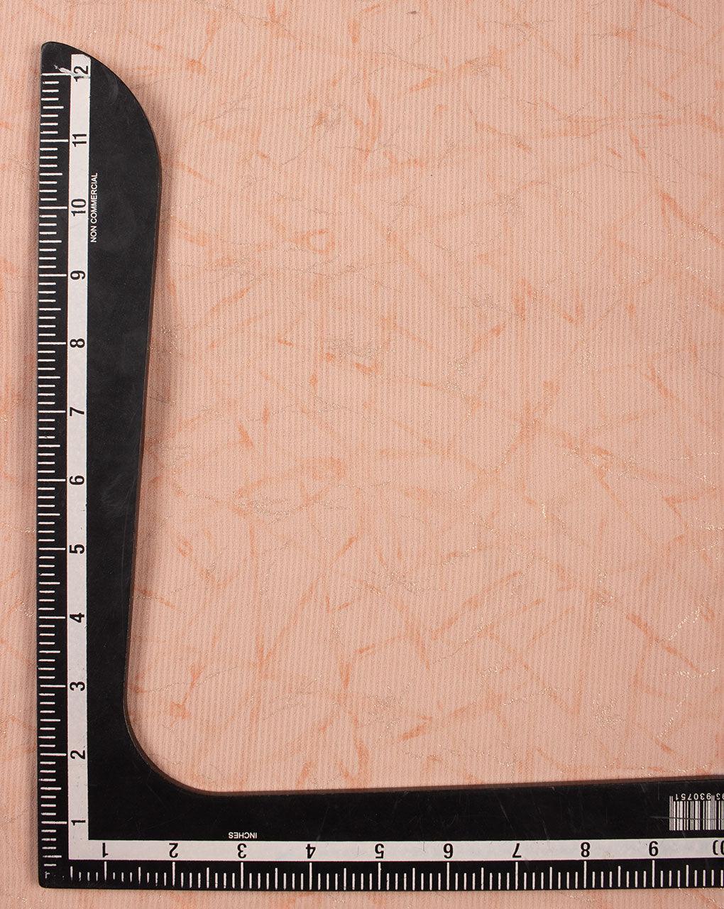 Foil Screen Print Missing Dent Georgette Fabric - Fabriclore.com