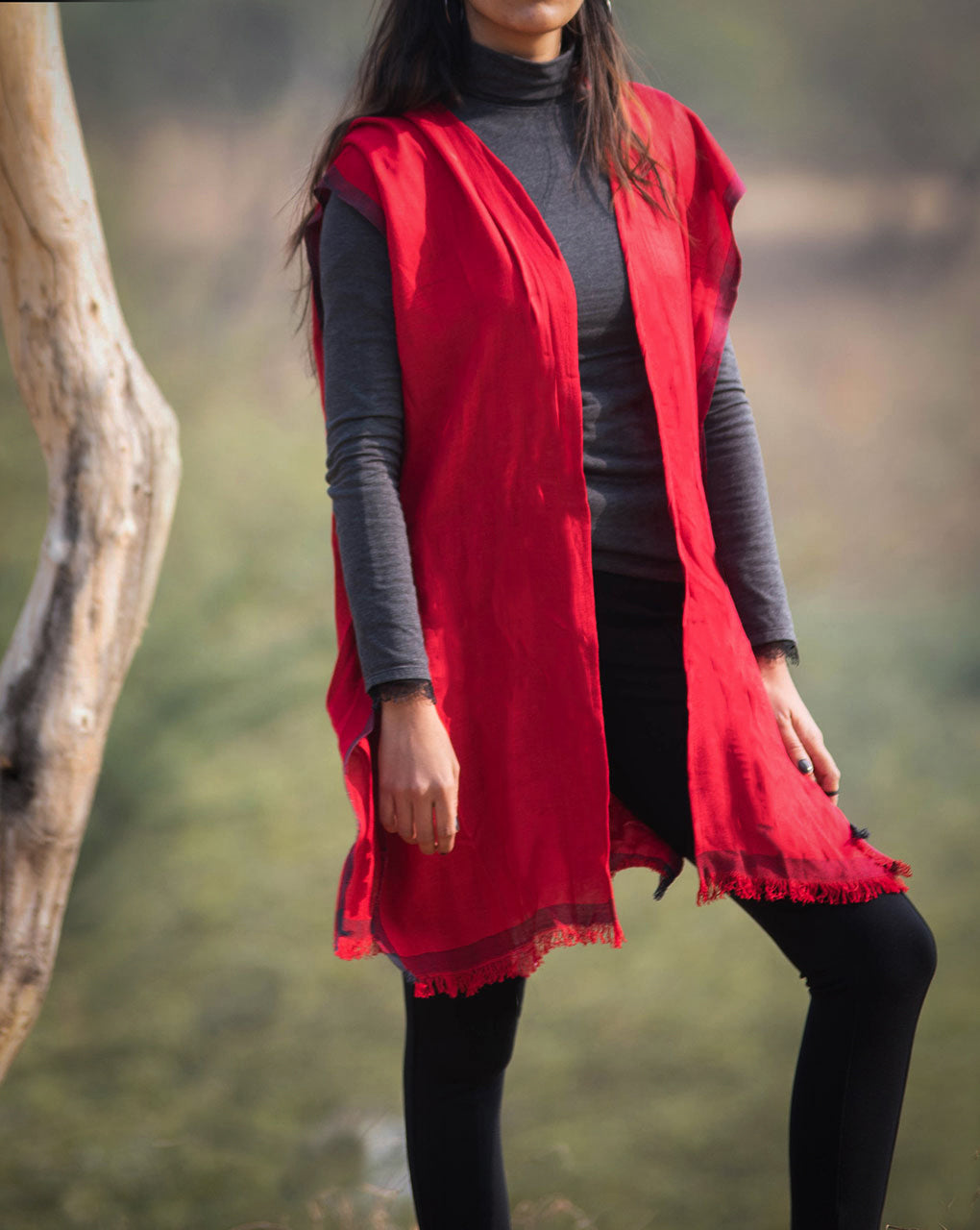 Woven Viscose Kimono - Fabriclore.com