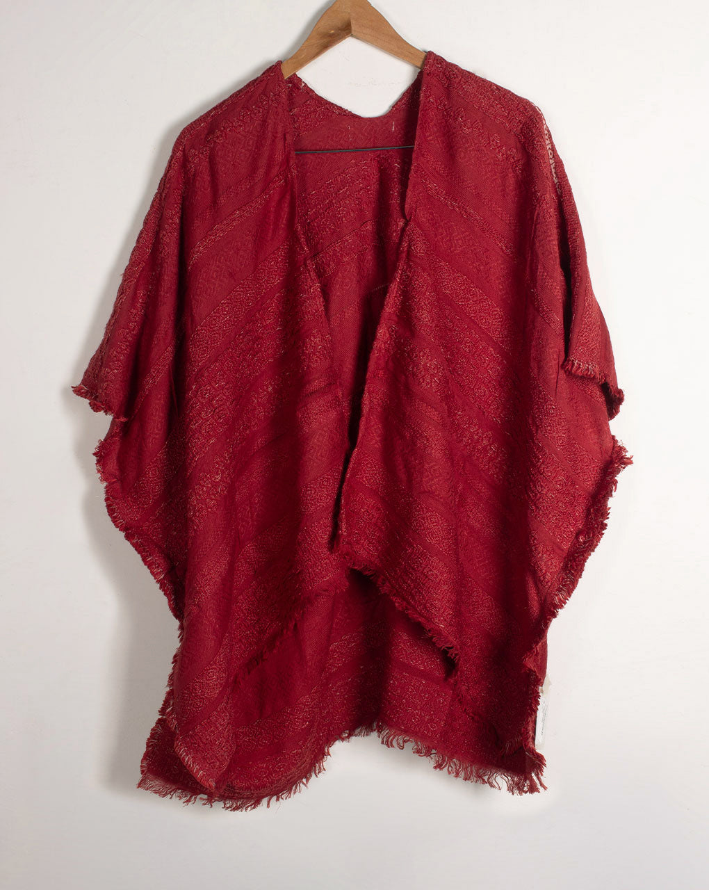Stripes Woven Acrylic Cotton Kimono - Fabriclore.com