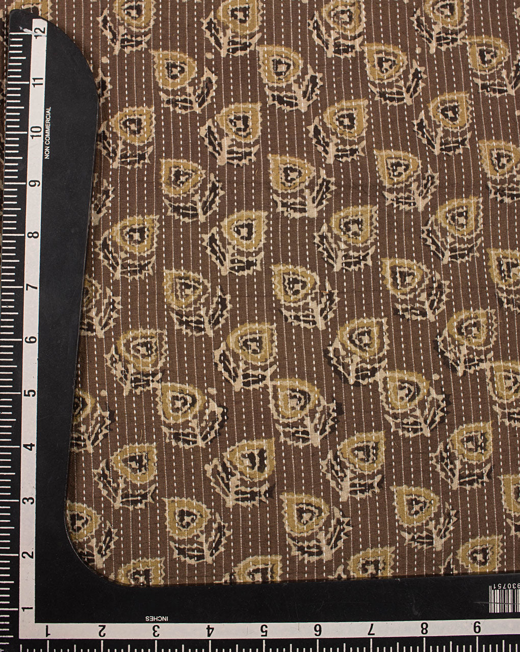 Natural Dye Ajrak Hand Block Kantha Cotton Fabric - Fabriclore.com