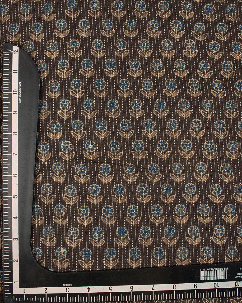 Booti Ajrak Hand Block Kantha Cotton Fabric - Fabriclore.com