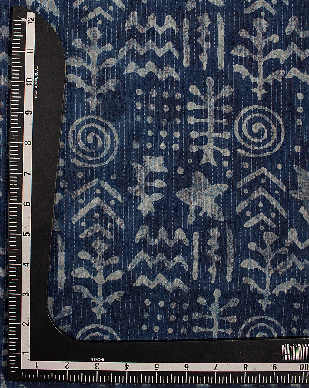 Indigo Hand Block Kantha Cotton Fabric