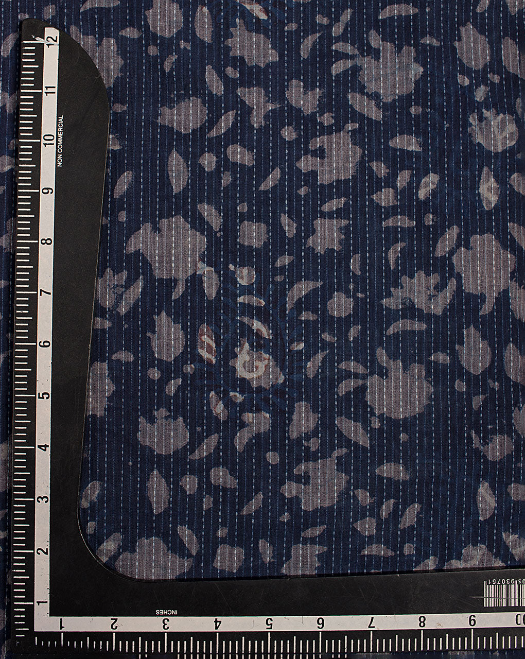 Indigo Hand Block Kantha Cotton Fabric