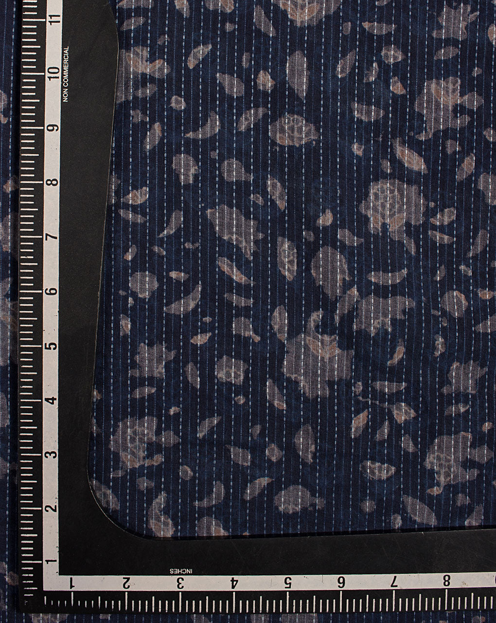 Indigo Hand Block Kantha Cotton Fabric