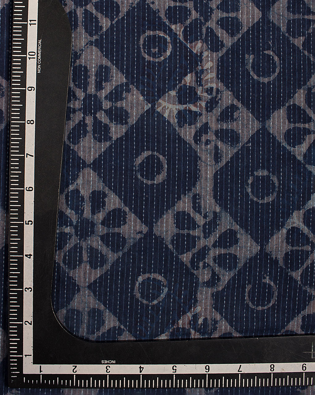 Indigo Hand Block Kantha Cotton Fabric