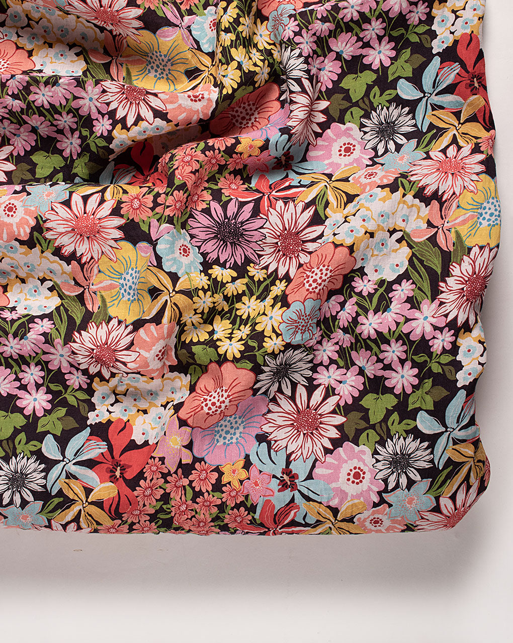 Floral Digital Print Linen Fabric