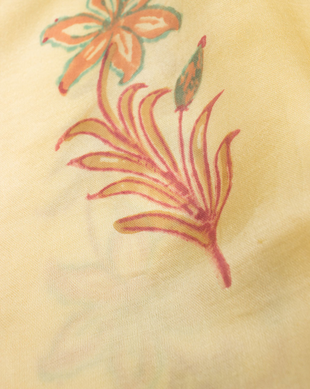 Hand Block Rayon Modal Fabric - Fabriclore.com