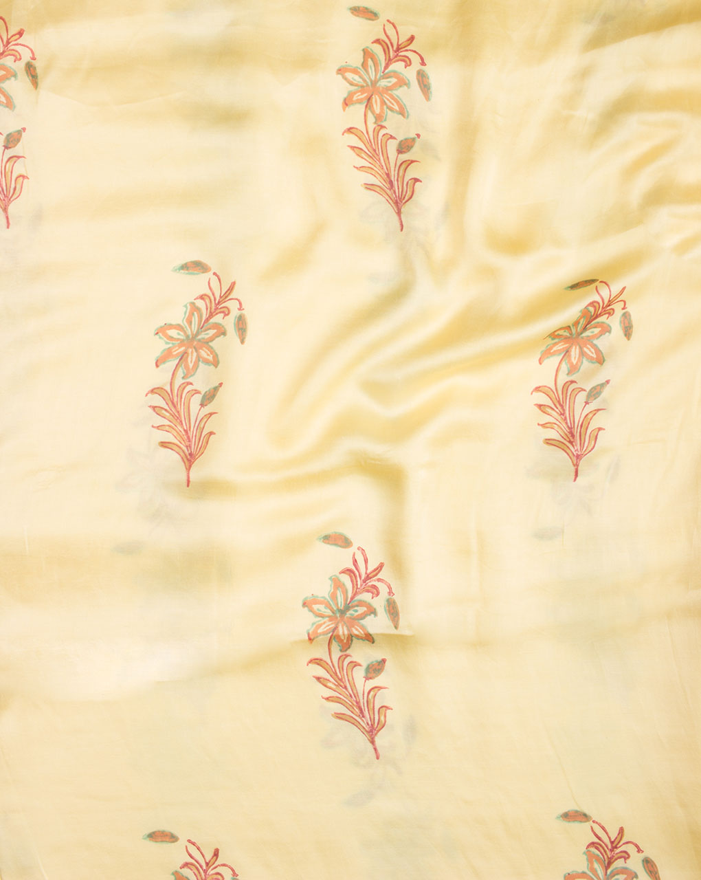 Hand Block Rayon Modal Fabric - Fabriclore.com