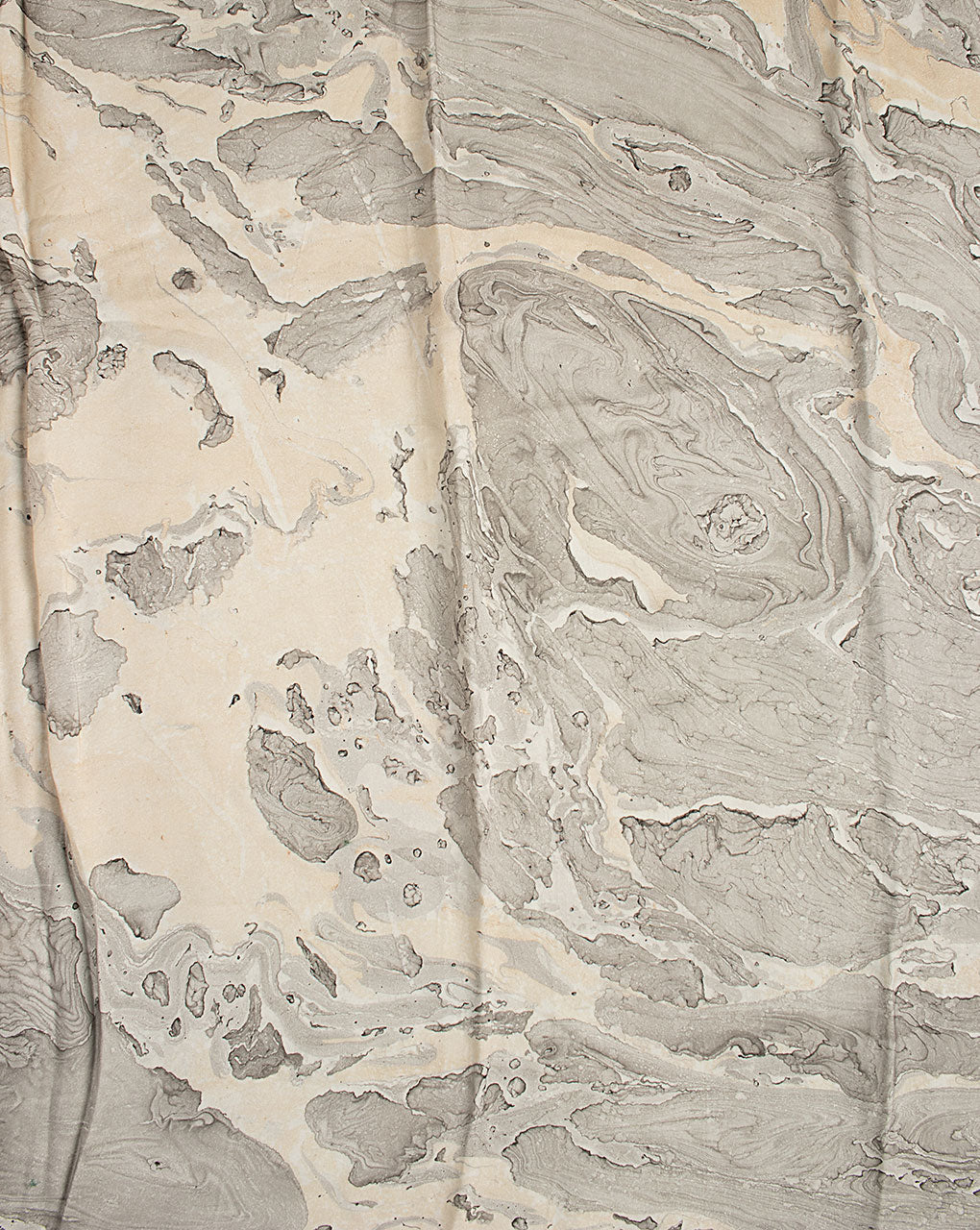( Pre Cut 80 CM ) Marble Print Modal Satin Fabric