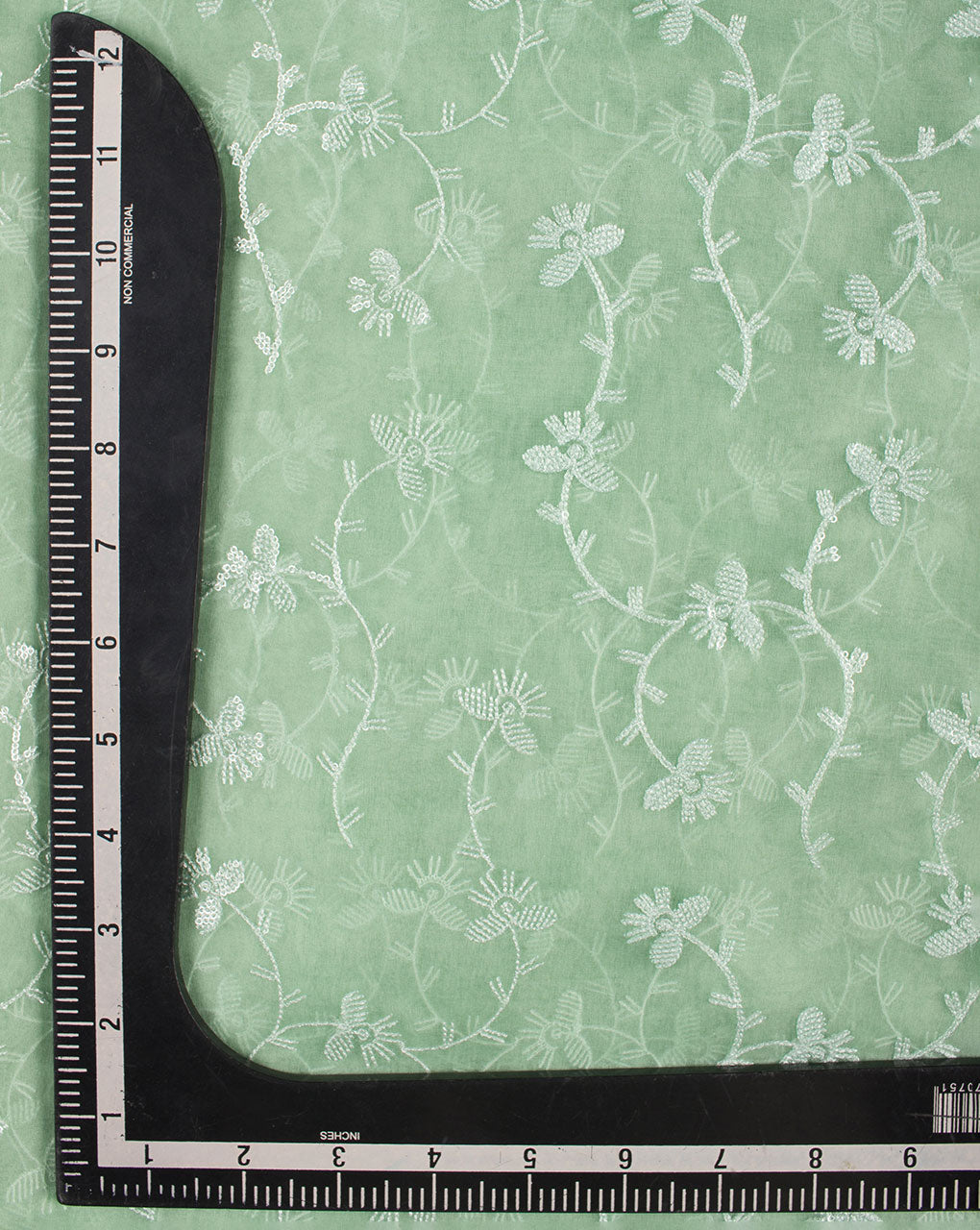 Woven Embroidery Organza Fabric - Fabriclore.com