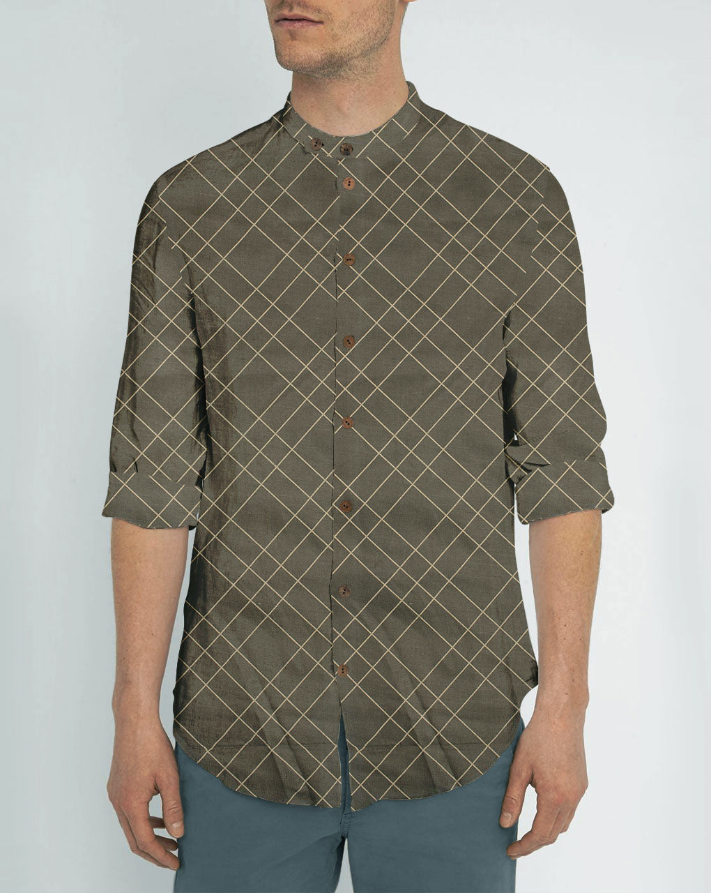 Khari Screen Print Polyester Fabric - Fabriclore.com