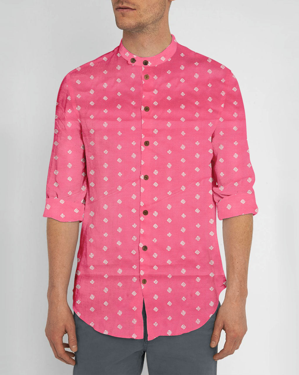 Khari Screen Print Polyester Fabric - Fabriclore.com