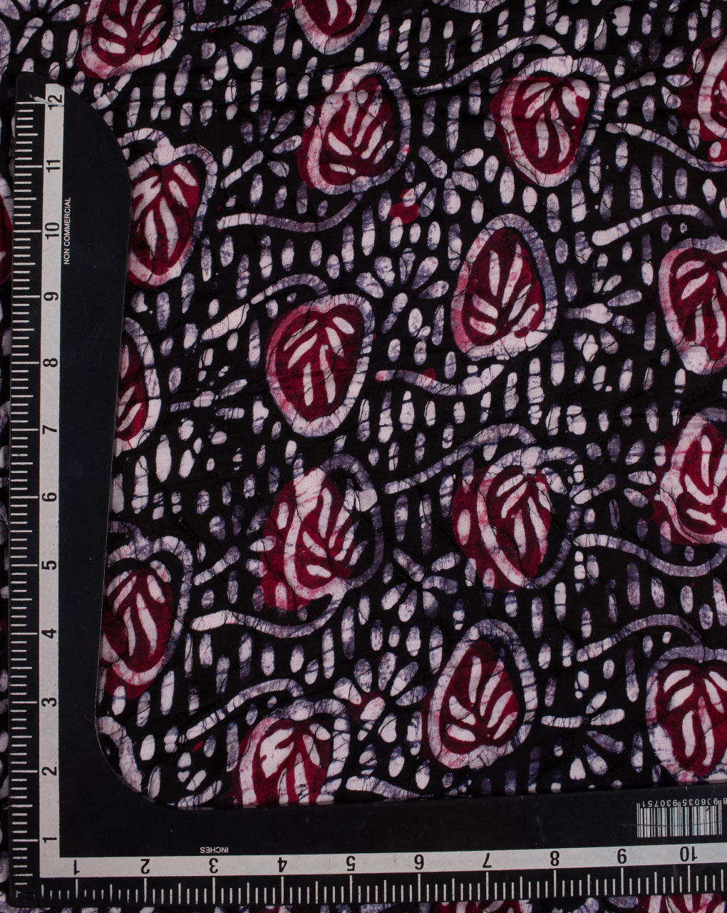 Batik Hand Block Modal Satin Quilted Fabric - Fabriclore.com