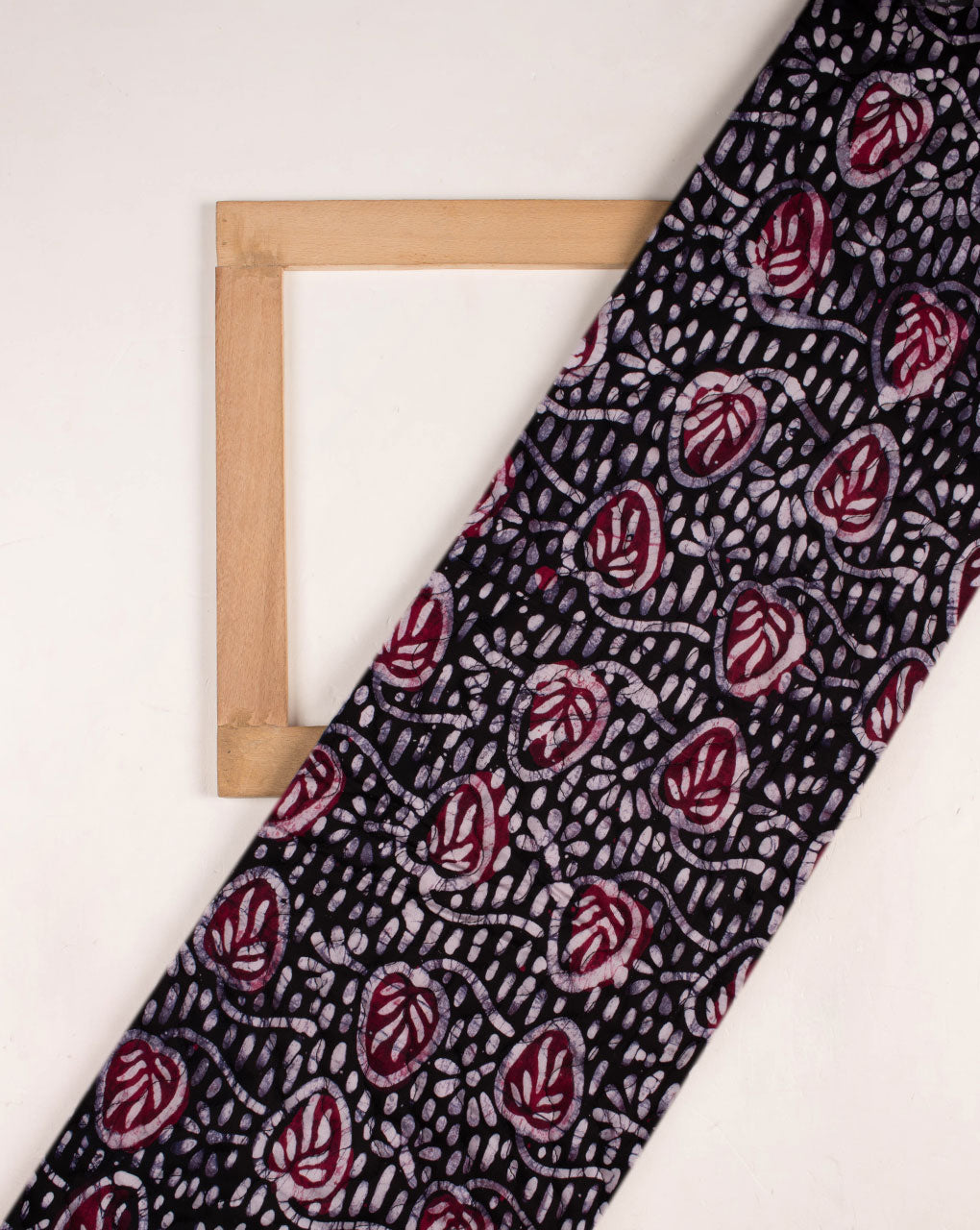 Batik Hand Block Modal Satin Quilted Fabric - Fabriclore.com