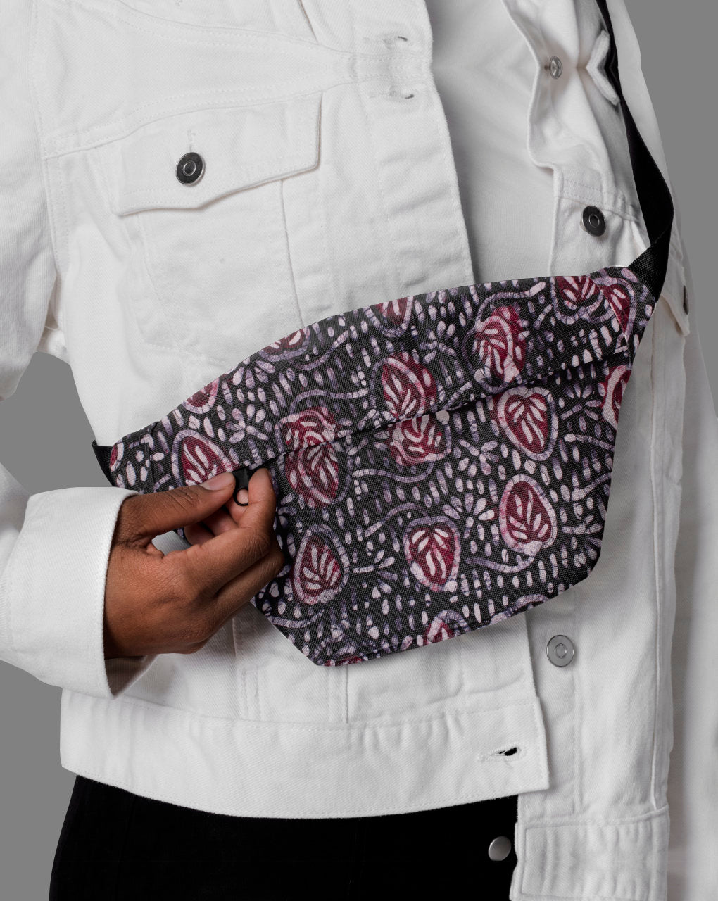 Batik Hand Block Modal Satin Quilted Fabric - Fabriclore.com