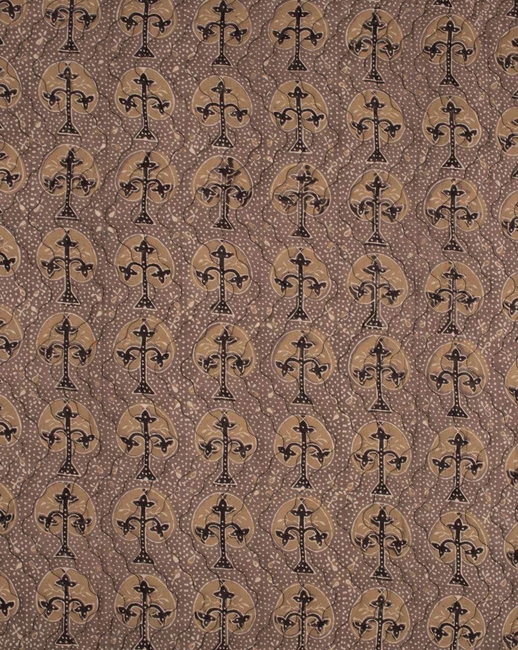 Ajrak Hand Block Cotton Quilted Fabric - Fabriclore.com